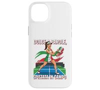 Dolce A Parole Spietata In Campo Italiano Donne Padel Design Custodia per iPhone 14 Plus