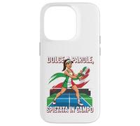Dolce A Parole Spietata In Campo Italiano Donne Padel Design Custodia per iPhone 14 Pro
