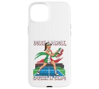 Dolce A Parole Spietata In Campo Italiano Donne Padel Design Custodia per iPhone 15 Plus