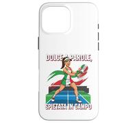 Dolce A Parole Spietata In Campo Italiano Donne Padel Design Custodia per iPhone 16 Pro Max