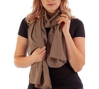 DOLCE ABBRACCIO by RiemTEX Sciarpa da donna PRIMAVERA Sciarpa e foulard Pashmina in chiffon per l'estate, la primavera, sciarpa da donna, sciarpa multifunzione stola in chiffon Marrone perù. XX-Large