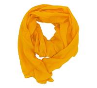 Dolce Abbraccio by RiemTEX Wild Cat - Sciarpa da donna in microtouch anti prurito, per primavera, estate e tutto l'anno, giallo sole, Taglia unica