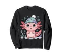 Dolce Axolotl Inverno Neve & Fiocchi di Neve Felpa