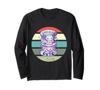 Dolce Axolotl Nato per Essere Il Simpatico Anfibio Snaxolotl Maglia a Manica