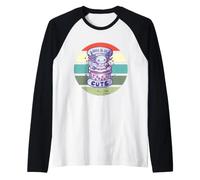 Dolce Axolotl Nato per Essere Il Simpatico Anfibio Snaxolotl Maglia con Maniche Raglan