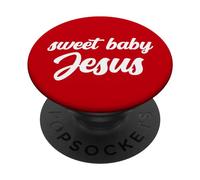 Dolce Bambino Gesù Cristo Dio Credente Cristiano Pregare Vangelo PopSockets PopGrip Adesivo