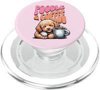 dolce barboncino Poodle cane e una tazza di caffè mattina PopSockets PopGrip per MagSafe