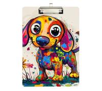 Dolce Bassotto Appunti con cartelle Acrilico Carino per Compiti a Casa Pediatrico Dimensioni 9 x 12