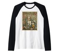 Dolce Biewer Terrier in Un Vecchio Giardino Inglese Maglia con Maniche Raglan