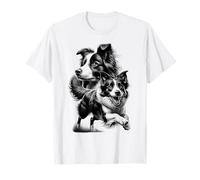 Dolce Border Collie come un ritratto fresco Maglietta