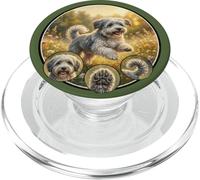 dolce cane bolonka divertente in natura ai margini della foresta PopSockets PopGrip per MagSafe
