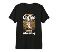 Dolce Cane Bulldog Francese e Tazza di caffè al Mattino Maglietta Premium