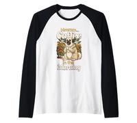 Dolce Cane da Pastore Kangal e Una Tazza di caffè al Mattino Maglia con Maniche Raglan