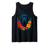 Dolce cane Labrador Retriever Pet Primavera Fiori Canotta