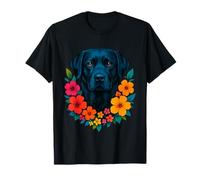 Dolce cane Labrador Retriever Pet Primavera Fiori Maglietta