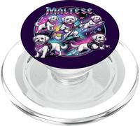 dolce cane maltese 80s rock musica illustrazione PopSockets PopGrip per MagSafe
