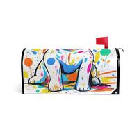 Dolce Cane Pittura Decorativa Casella postale Coperture magnetiche per la primavera divertente copertura cassetta postale inverno dimensioni standard Caja de correos