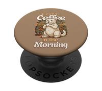 dolce cane Westiepoo e una tazza di caffè al mattino PopSockets PopGrip Adesivo