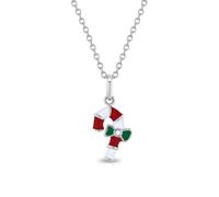 Dolce Canna di Caramella Bambini/Bambini/Ragazze Ciondolo/Collana - Argento