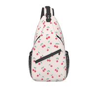 dolce ciliegia rossa Hd borsa a tracolla per pesce carpa rossa giapponese, zaino a tracolla causale zaino a tracolla per donna uomo escursionismo viaggio