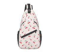 Dolce Ciliegia Rossa Personaggio Dei Cartoni Animati Borsa A Tracolla Fragola, Borsa A Tracolla Sul Petto Da Uomo E Da Donna, Usata Per Il Tempo Libero E I Viaggi