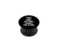 dolce come il miele ma non dimenticare la puntura Witty PopSockets PopGrip Adesivo