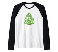 Dolce Come Un Biscotto di Natale Maglia con Maniche Raglan