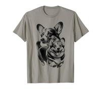 Dolce Corgi come un ritratto fresco Maglietta