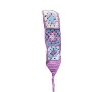 Dolce Crochet Turbante Scava Fuori Capelli Fazzoletto Tie Back Headwrap Modello Fiore Piccolo Turbante fresco Per Le Ragazze Puntelli Foto