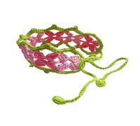 Dolce Crochet Turbante Scava Fuori Capelli Fazzoletto Tie Back Headwrap Modello Fiore Piccolo Turbante fresco Per Le Ragazze Foto Puntelli Knit Fazzoletto