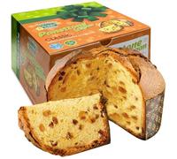 Dolce di Natale Vegano Classico, 750 gr, Panettone Senza Lattosio, Panettone Senza Burro e Senza Uova, con Uvetta e Canditi, Dolce Vegan Artigianale con Lievito Madre, Made in Italy - Vegan With Love