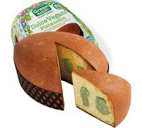 Dolce di Pasqua Vegano al Pistacchio, 650 gr, Senza Burro e Senza Uova, Dolce Vegan Farcito con Crema al Pistacchio, Impasto con Lievito Madre, Made in Italy - Vegan With Love Italian Green Bakery