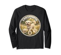 Dolce Divertente Cane Lhasa Apso in Natura Maglia a Manica