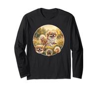 Dolce Divertente pechinese Cane pechinese Gioca in Natura Maglia a Manica