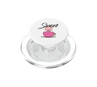 Dolce e carino porcellino rosa in una tazza da tè PopSockets PopGrip per MagSafe