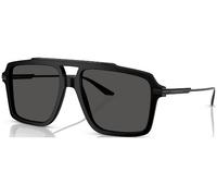 Dolce & Gabbana Uomo DG4477 252587 Occhiali da sole Acetato Nero Grigio Pilot Normale