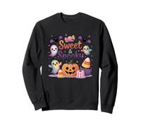 Dolce E Spettrale Halloween Fantasma Candy Felpa