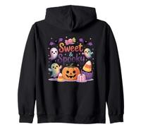 Dolce E Spettrale Halloween Fantasma Candy Felpa con Cappuccio
