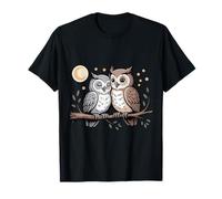 Dolce Eulen Vogel Eule Paar Liebe Maglietta