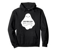 Dolce Fantasma Dice Che Il Tuo Sorriso Sembra Divertente Halloween Felpa con Cappuccio