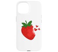 Dolce fragola amore cuore estate frutti d'estate fragole Custodia per iPhone 15