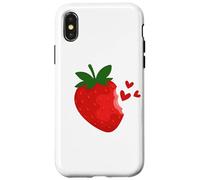 Dolce fragola amore cuore estate frutti d'estate fragole Custodia per iPhone X/XS