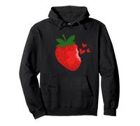 Dolce Fragola Amore Cuore Estate Frutti d'Estate Fragole Felpa con Cappuccio