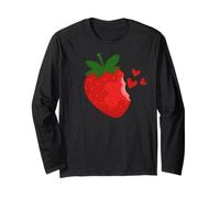 Dolce Fragola Amore Cuore Estate Frutti d'Estate Fragole Maglia a Manica