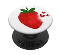 Dolce fragola amore cuore estate frutti d'estate fragole PopSockets PopGrip Adesivo