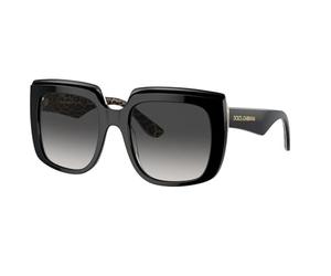 Dolce Gabbana 0DG4414 32998G 54 - Occhiali da sole da donna, nero su marrone Leo, 54