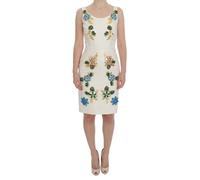 Dolce & Gabbana - Abito Bianco in Broccato Floreale Sicily - - Dresses - Donna - Bianco - S