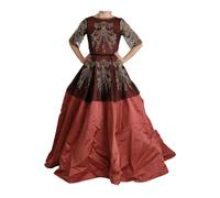 Dolce & Gabbana - Abito da principessa in seta con lampadario di cristallo - - Dresses - Donna - Multicolore - S
