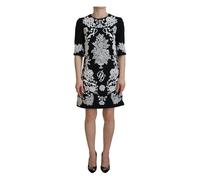 Dolce & Gabbana - Abito Mini A-Line Nero con Dettagli in Pizzo - - Dresses - Donna - Multicolore - M