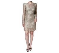 Dolce & Gabbana - Abito Mini in Pizzo Floreale A-line Sheath - - Dresses - Donna - Giallo - M